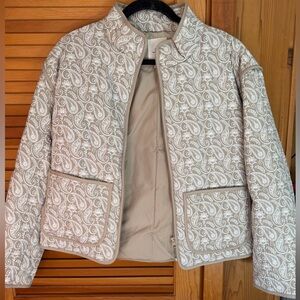 Paisley Patterned Cream Jacket